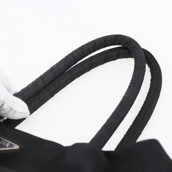 PRADA Tote Bag Nylon Black Silver Auth bs30068 - Picture 9 of 16